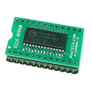 6116 NVRAM Battery Eliminator for Pinball Machines - Pinitech.com
